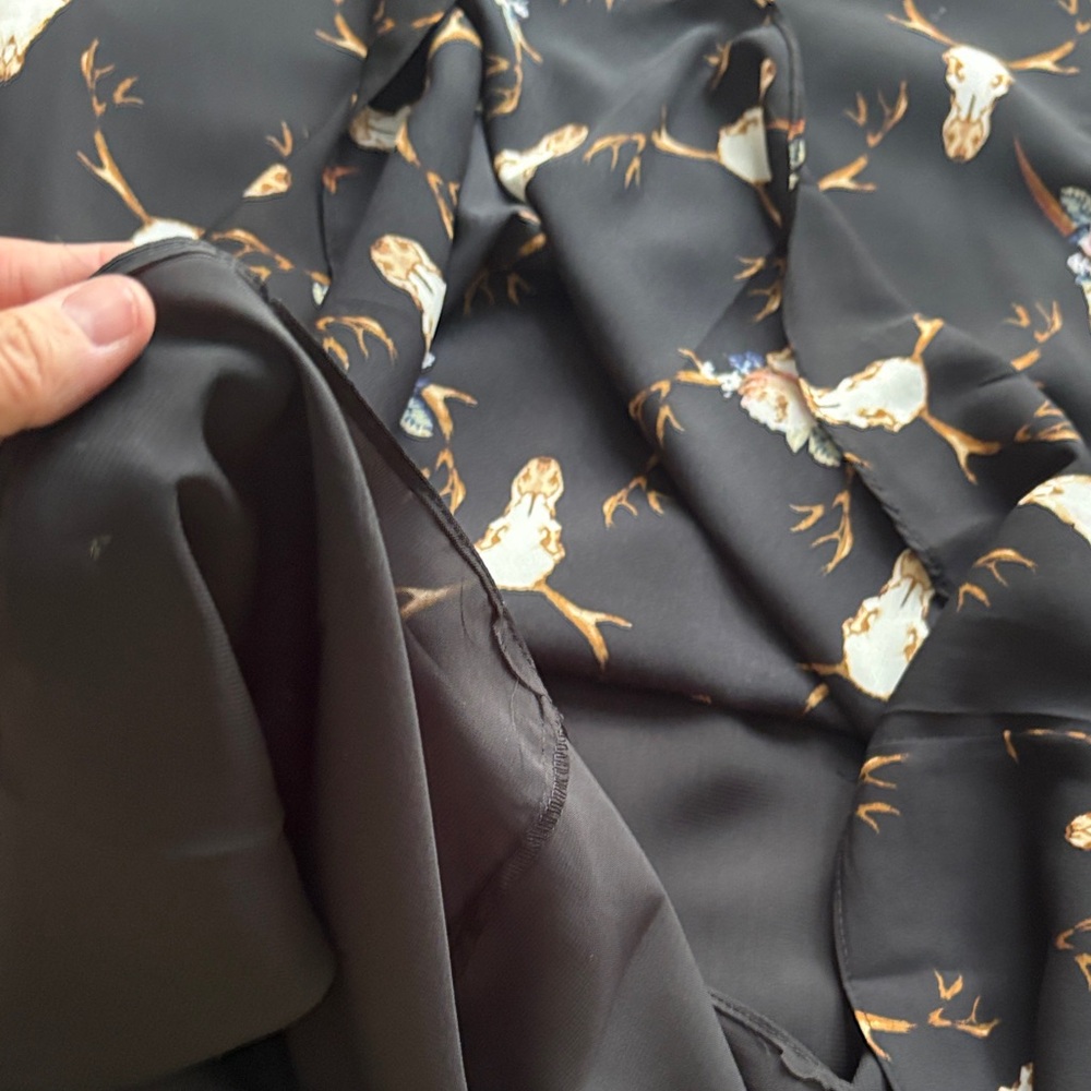 Buddy Love Black Dress with Floral Skull Print - Picture 4 of 5